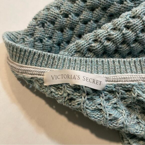 Victoria’s Secret Blue Sweater Chunky Knit Long Sleeve, Size S (no size tag) - Picture 8 of 10